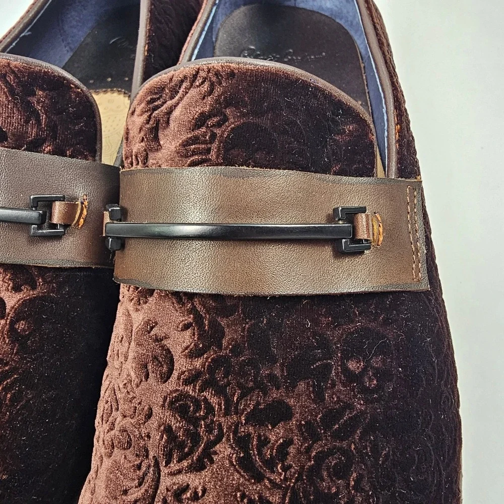 Robert Graham Jozo RG5598S Mens Brown Loafers & Slip Ons Casual Shoes 9.5 R:$268